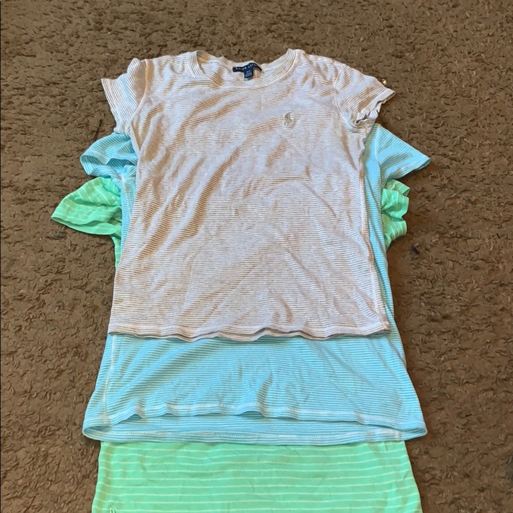 3 polo shirts